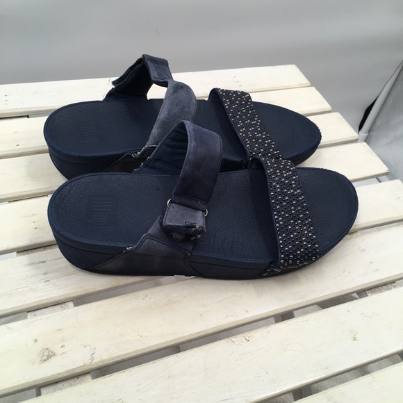 2 Pairs of FIT Flops Navy Black Exercise Sandals 8 - Picture 3 of 12